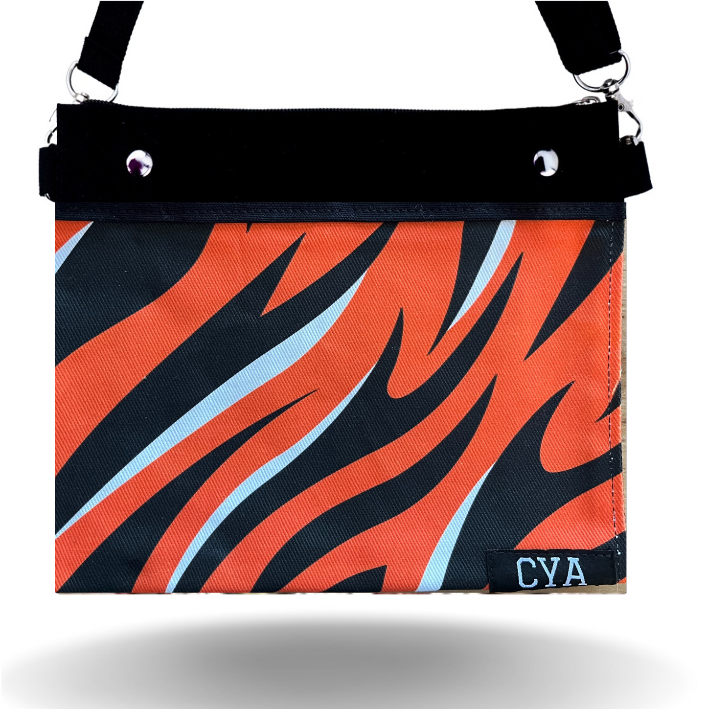 Orange & Black Stripes - Wide - Purse & Cover