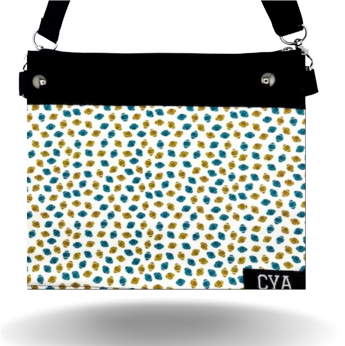 Teal & Gold Ftballs - Wide Purse & Cover