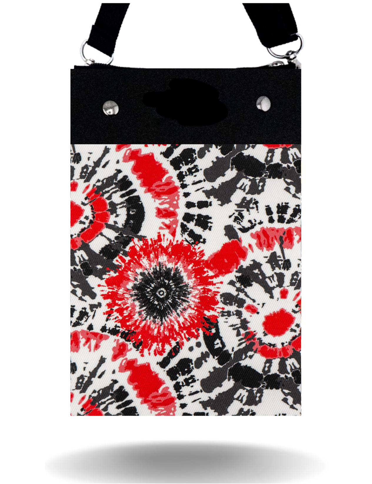 Red & Black Tie Dye - Tall- Purse & Cover