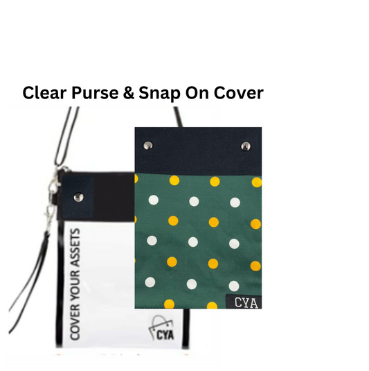 Green Bay Dots - Tall - Purse & Cover