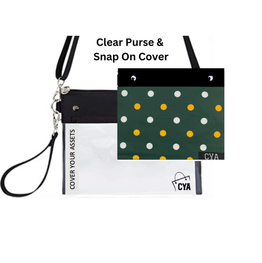 Green Bay Dots - Wide - Purse & Cover