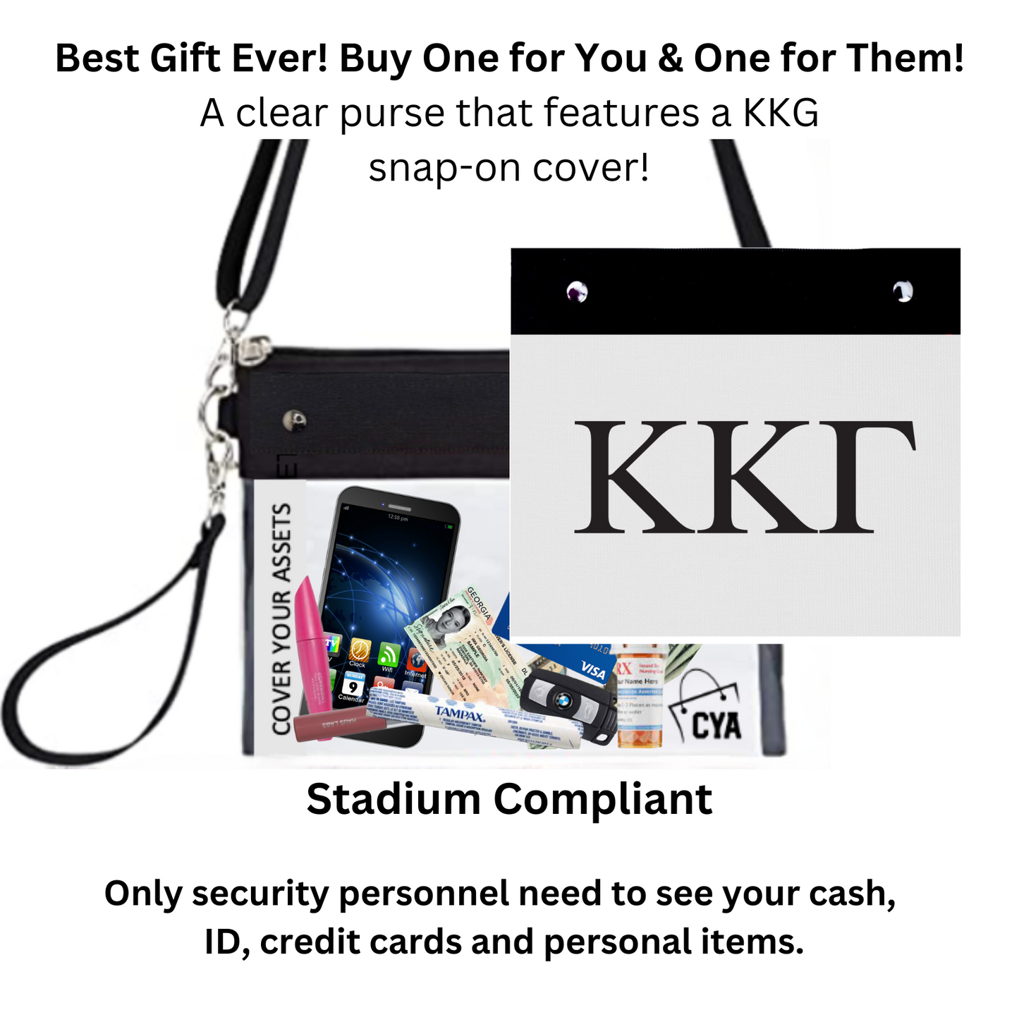 Kappa Kappa Gamma - Purse & Cover