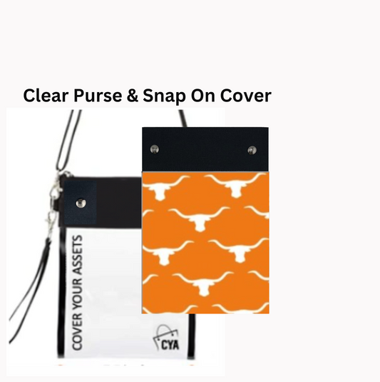 Longhorn - Tall Purse & Cover