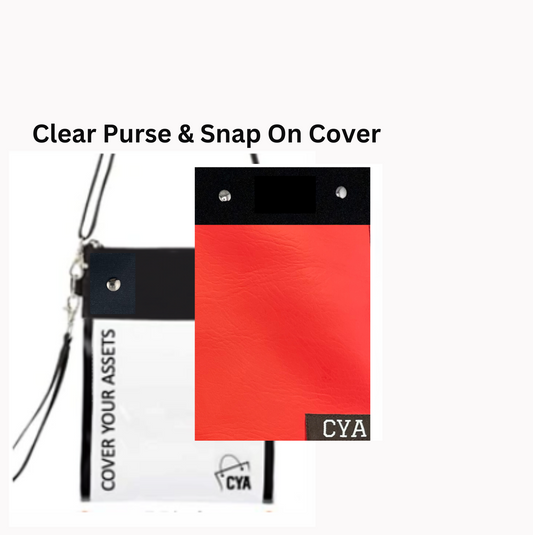 Red Leatherette - Tall - Purse & Cover