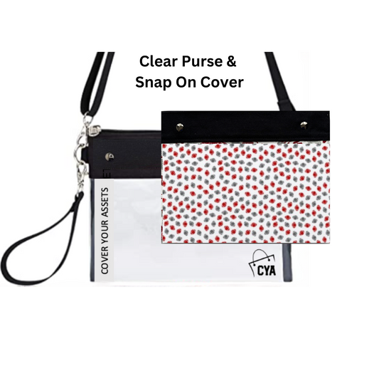 OH Small Ftballs- Wide - Purse & Cover