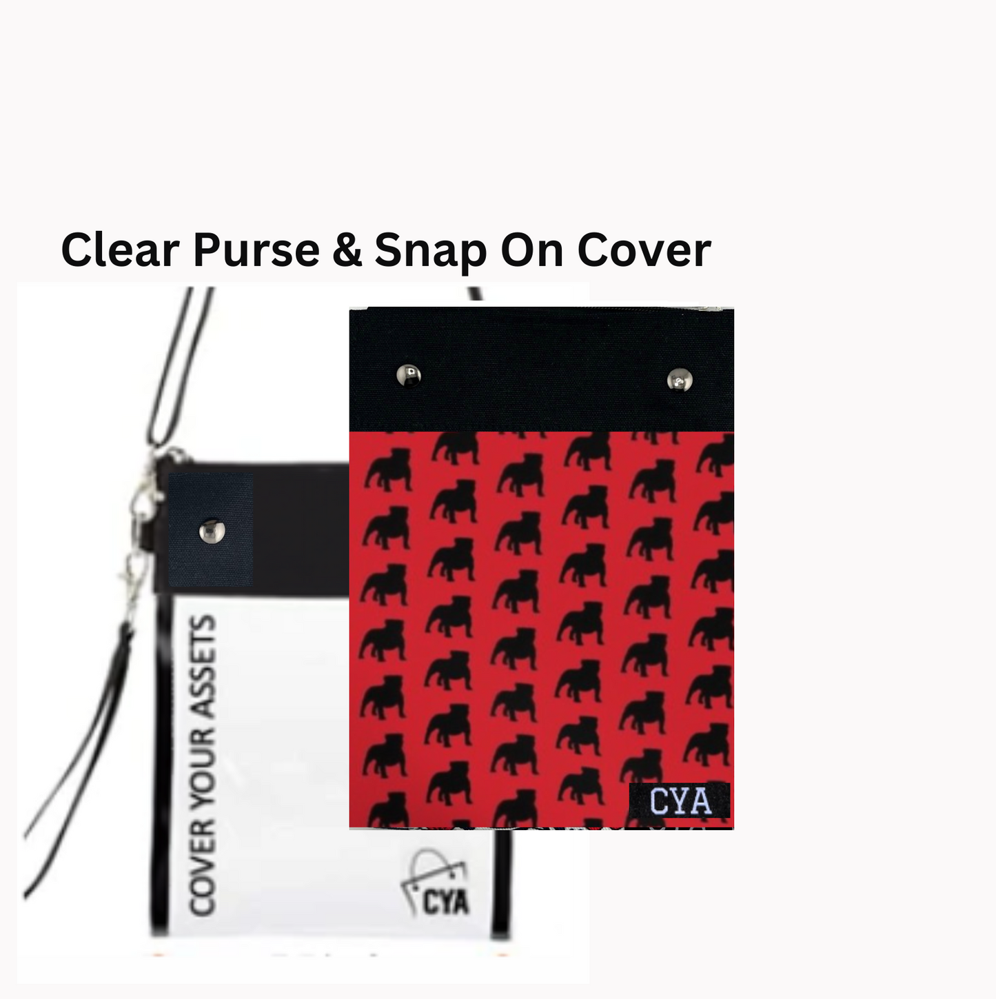 Red Bulldogs - Tall - Purse & Cover