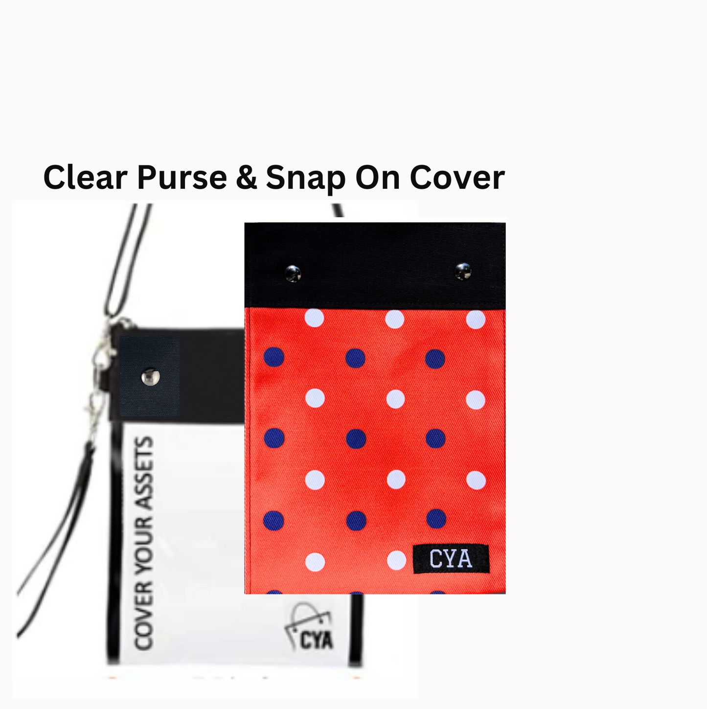 Orange & Purple Dots - Tall - Purse & Cover