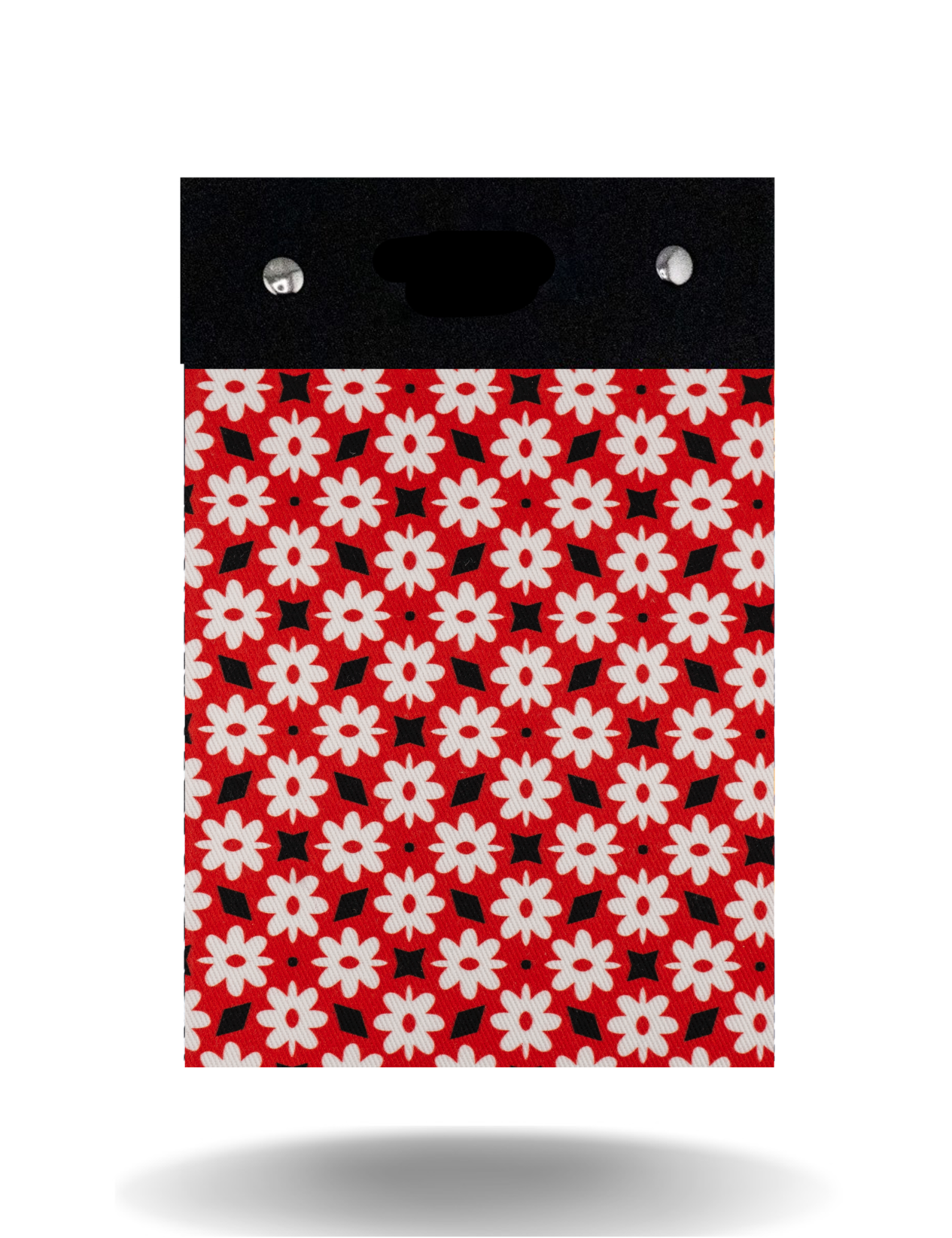 Red, Black & White Flowers - Tall - Cover Only