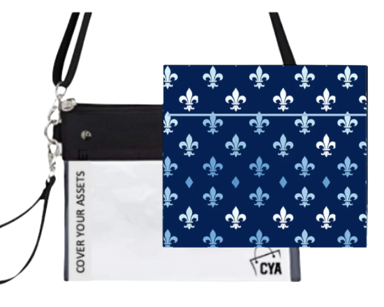 KKG Faded Fleur-de-lis Cover - Purse & Cover