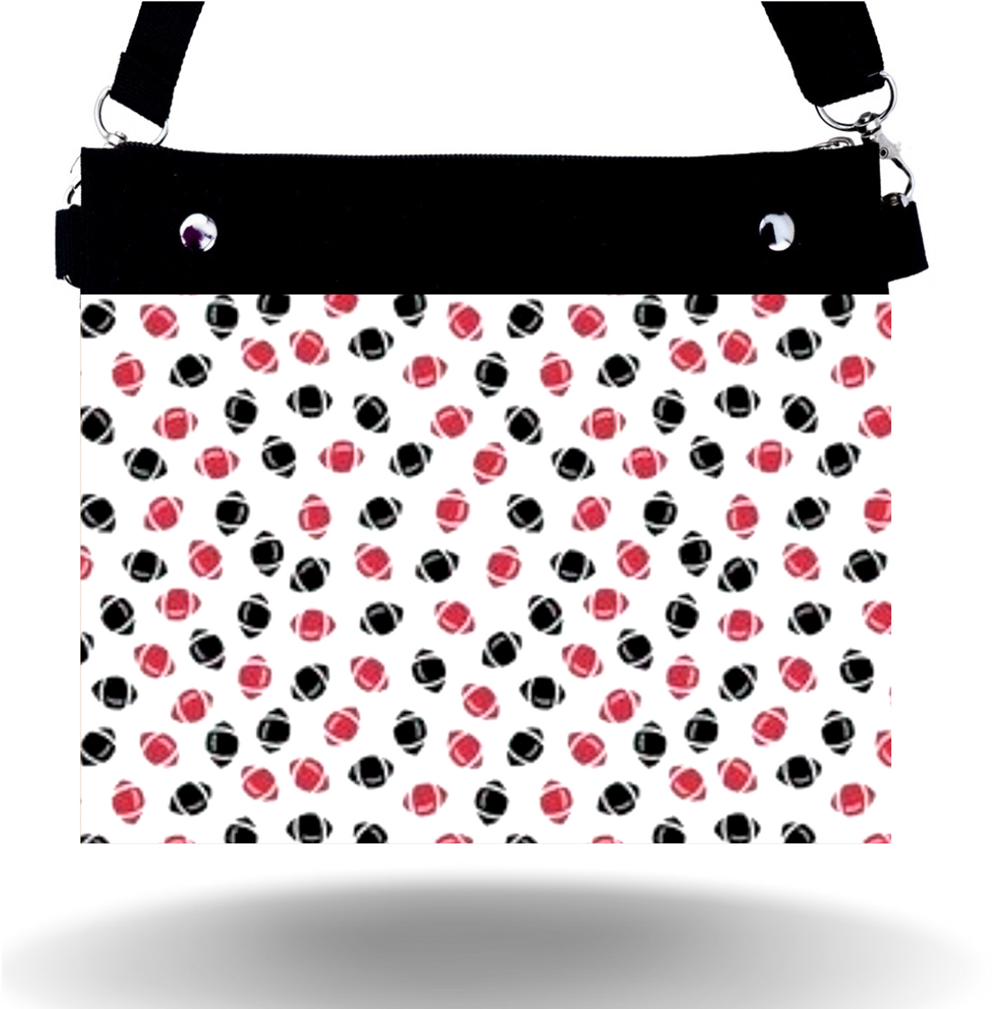 Red & Black Toss - Wide - Purse & Cover