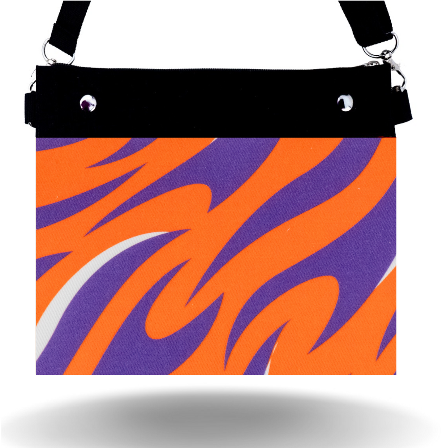 Orange & Purple Stripes - Wide - Purse & Cover