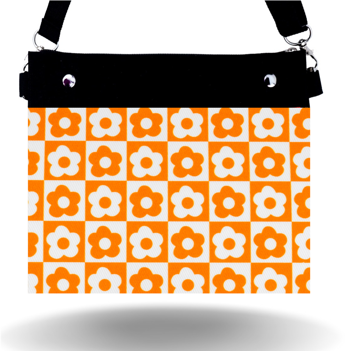 Orange Flowers - Wide - Purse & Cover