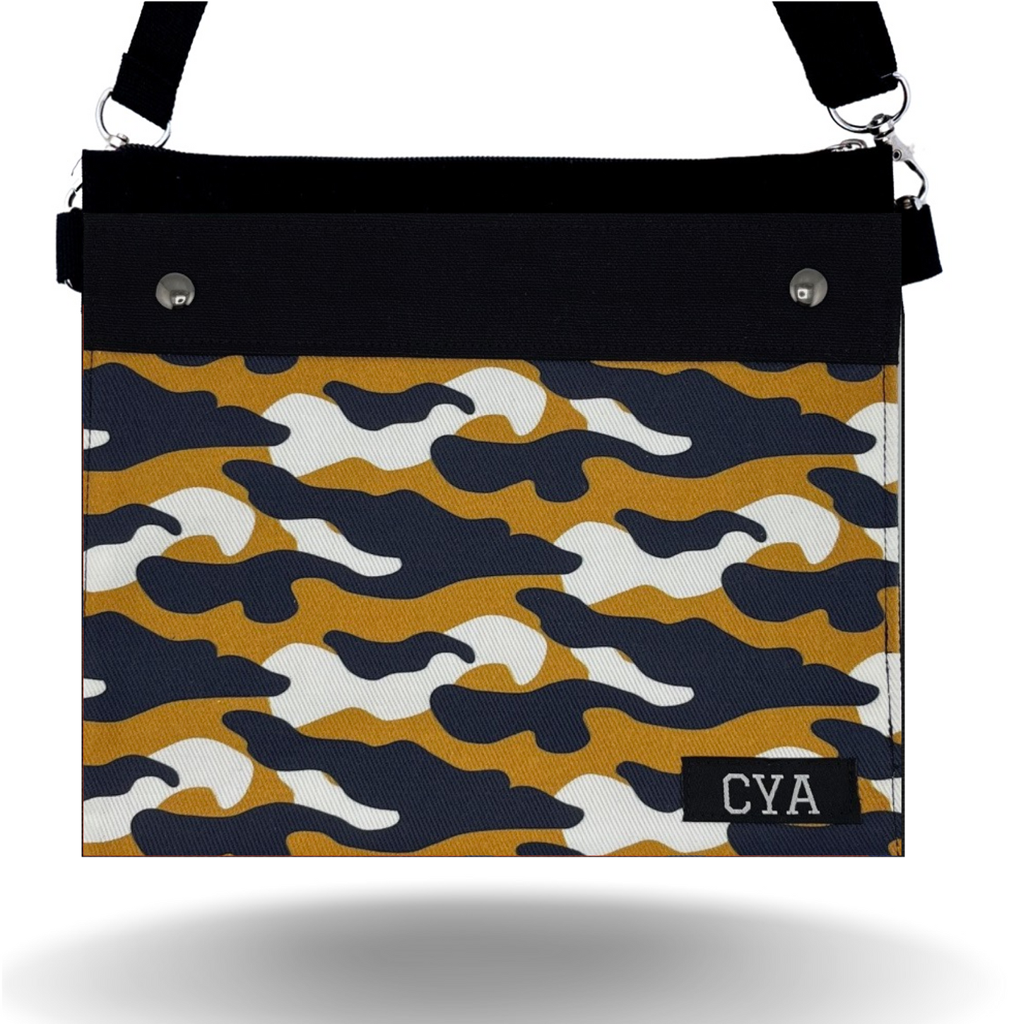 Navy & Gold Camo - Wide - Purse & Cover