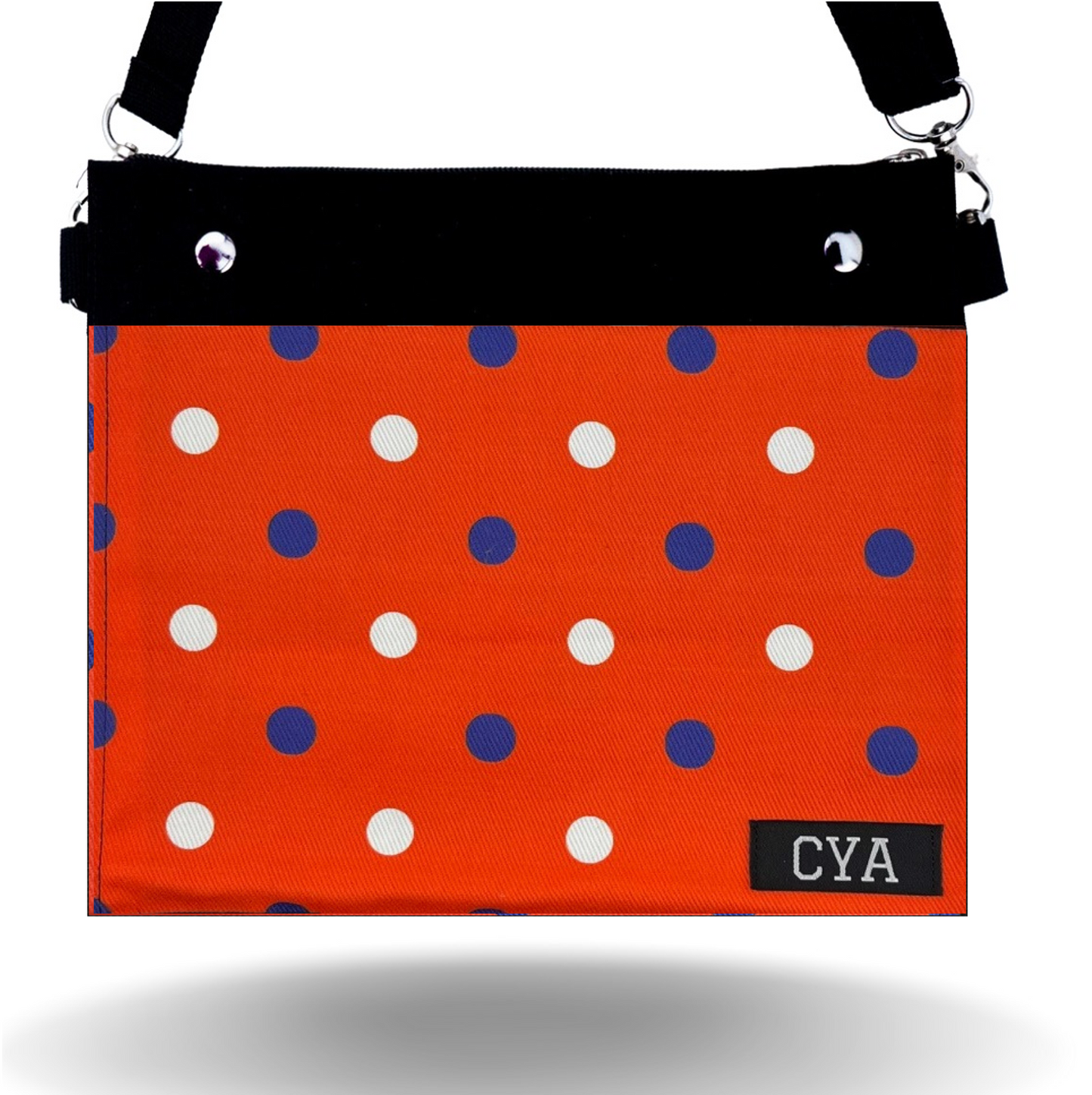 Orange & Purple Dots - Wide - Purse & Cover