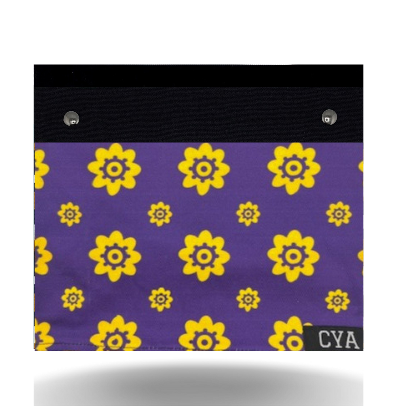 Purple & Gold Flowers - Wide - Cover Only