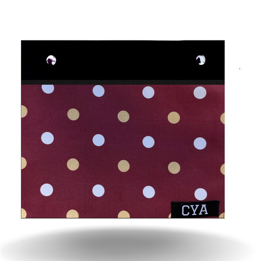 Garnet & Gold Dots - Wide - Cover Only