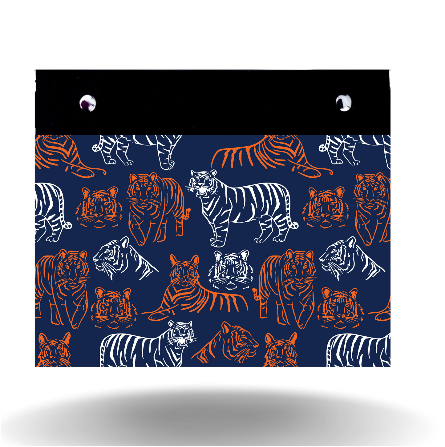 Navy w Wh & Orange Tigers - Wide - Cover Only