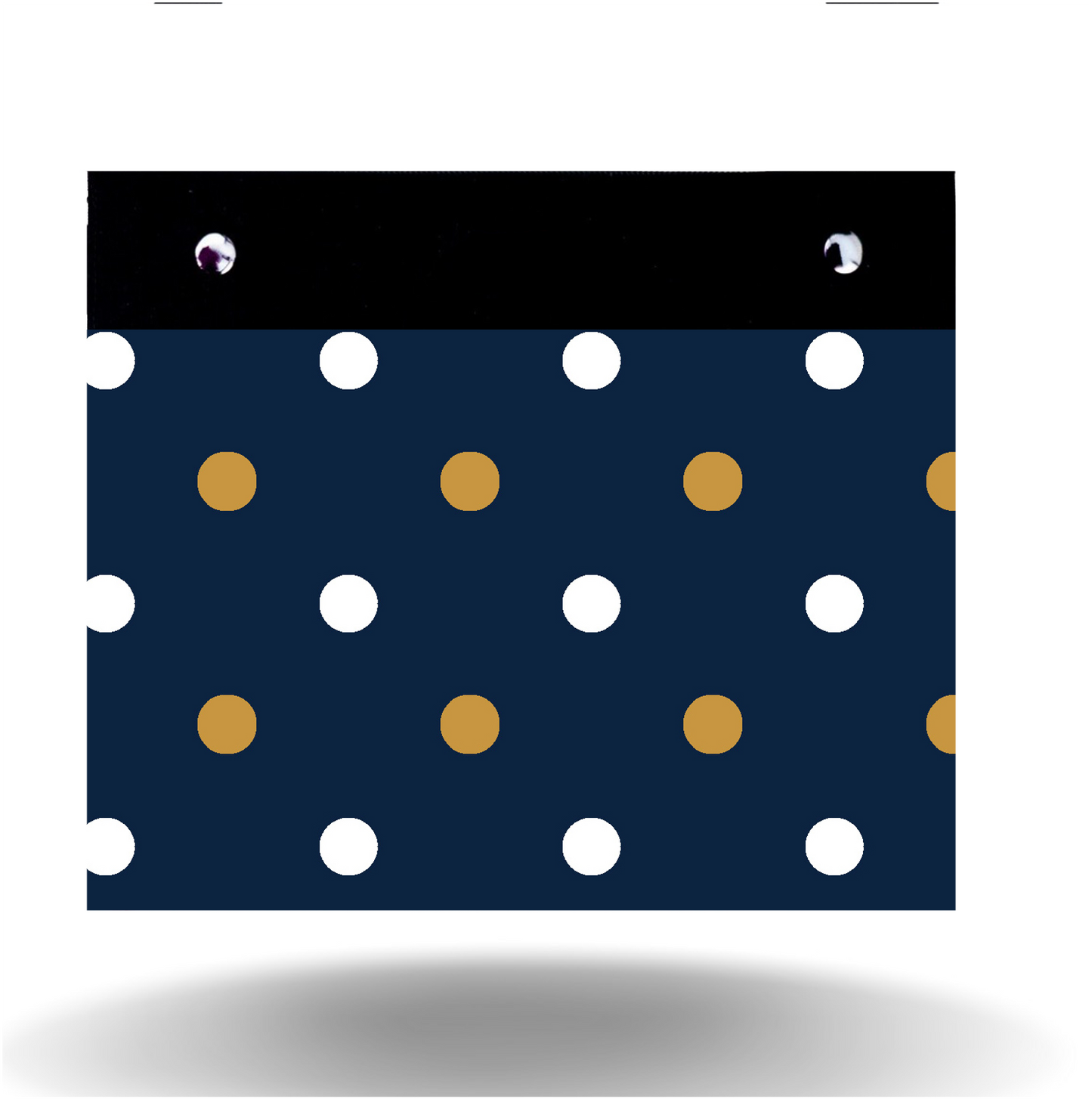 Navy & Gold Dots - Wide - Cover Only
