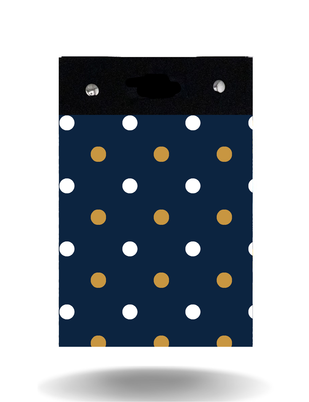 Navy & Gold Dots - Tall - Cover Only