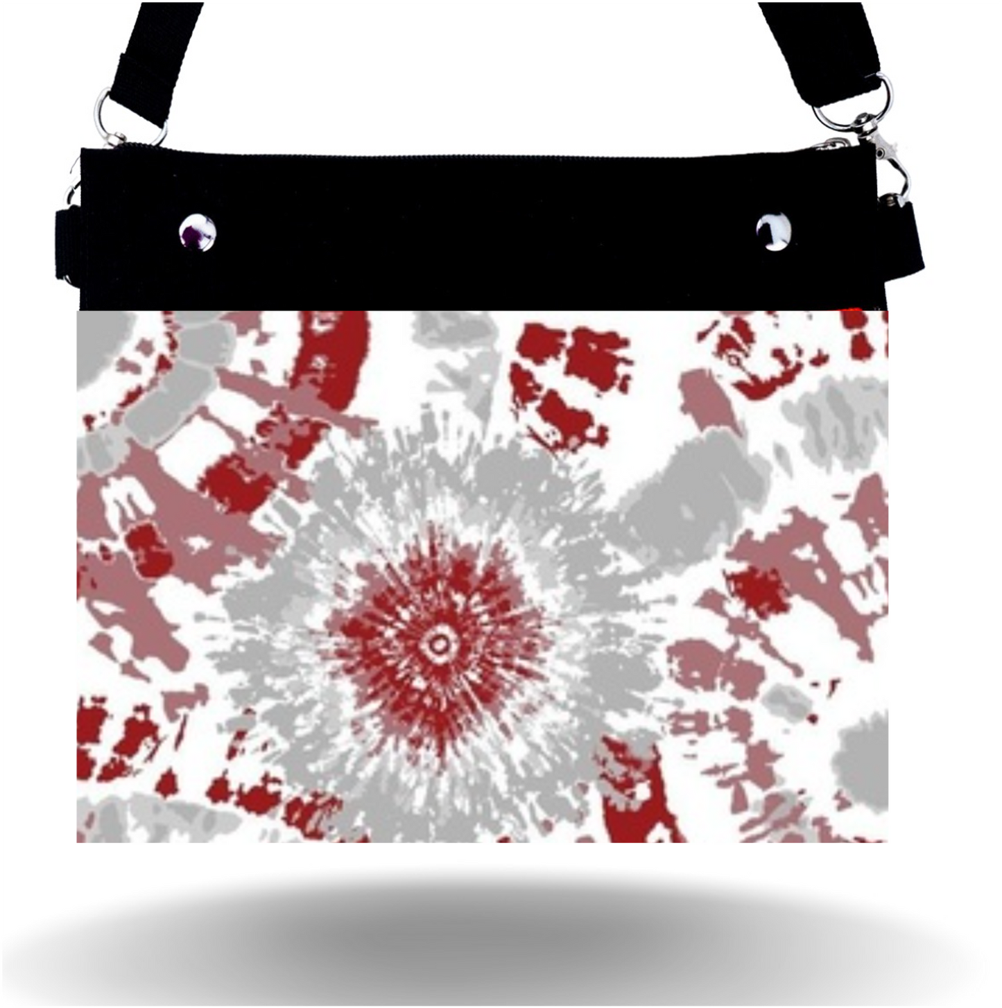 Crimson & Gray Tie Dye - Wide - Purse & Cover