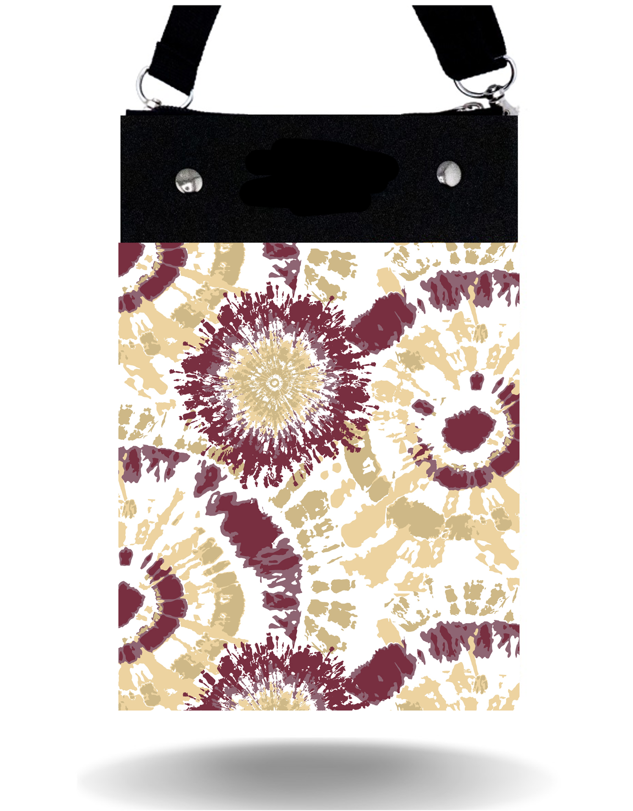Garnet & Gold Tie Dye - Tall - Purse & Cover