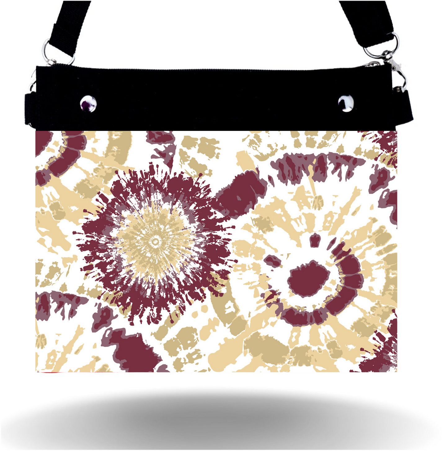 Garnet & Gold Tie Dye - Wide - Purse & Cover