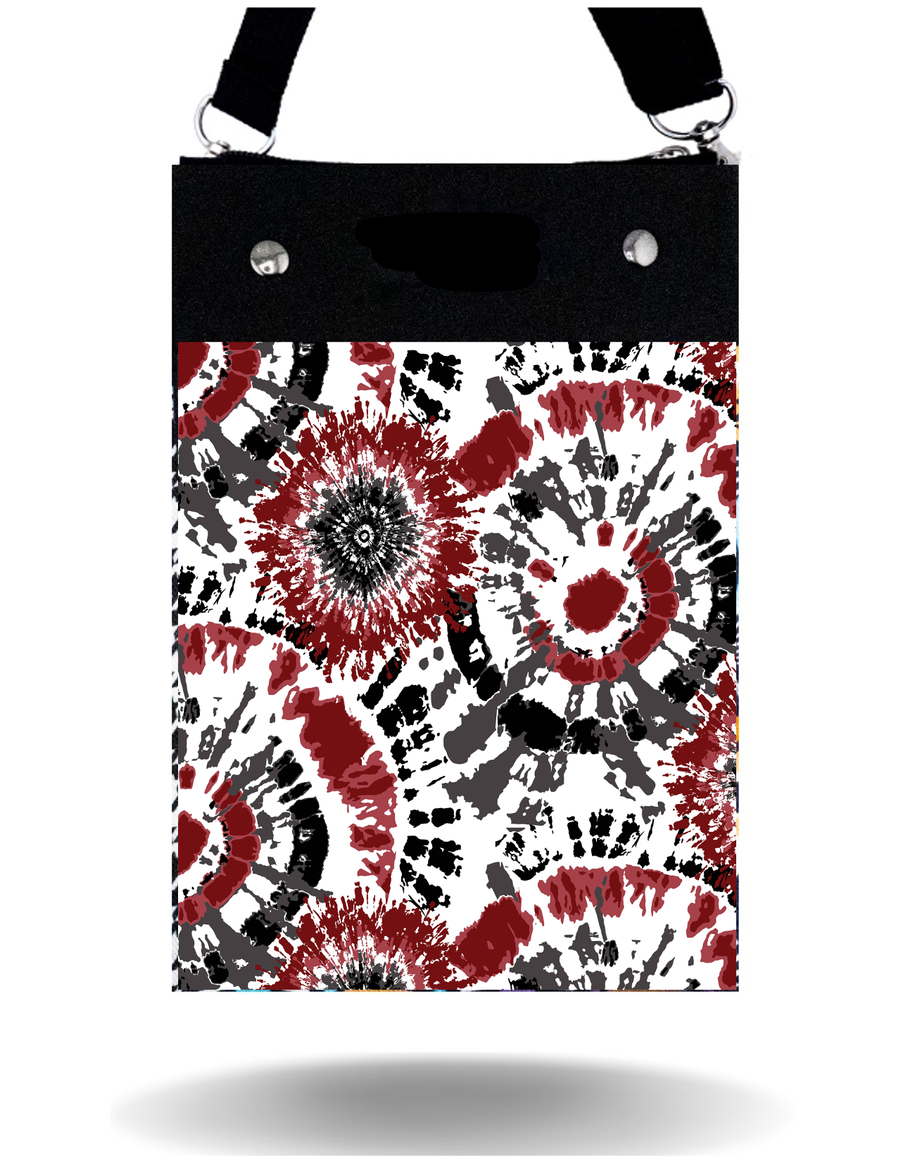 Garnet & Black Tie Dye - Tall - Purse & Cover