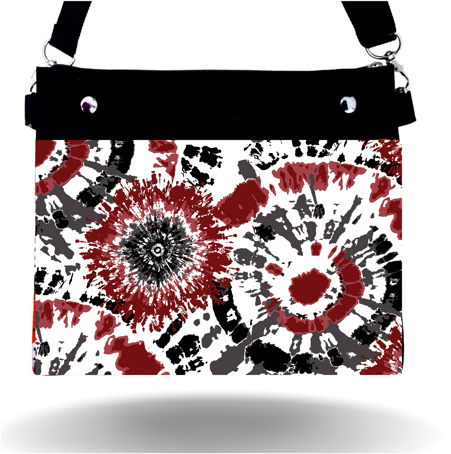 Garnet & Black Tie Dye - Wide - Purse & Cover