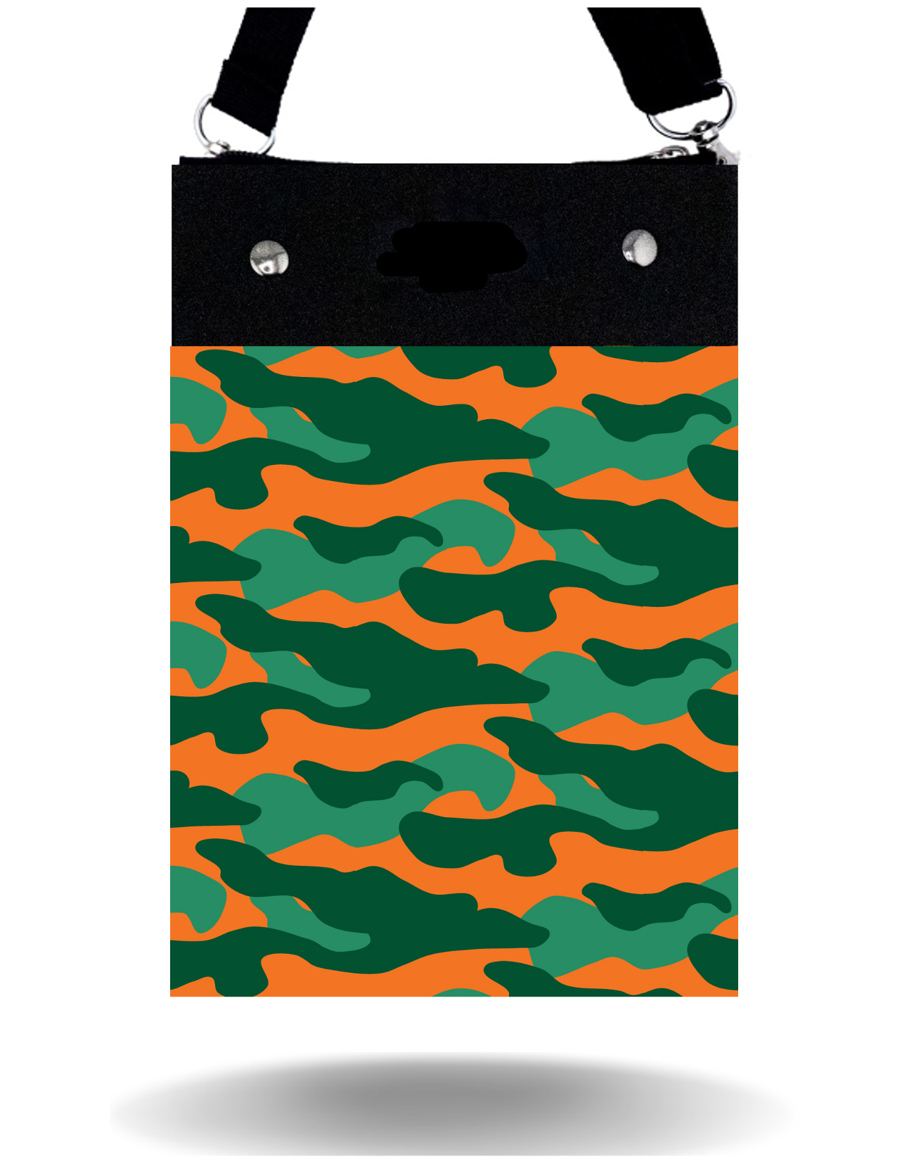 Green & Orange Camo - Tall - Purse & Cover
