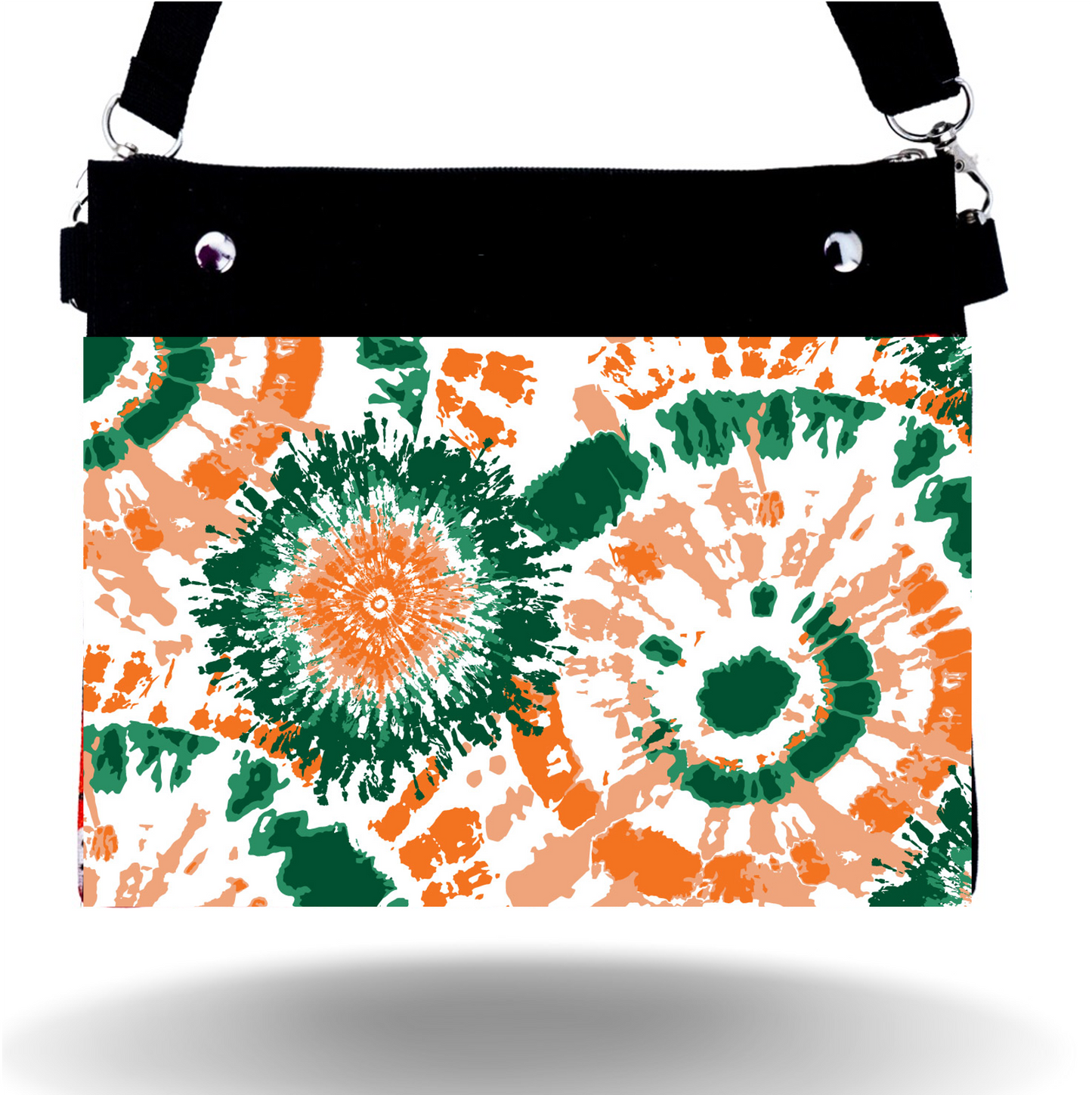 Green & Orange Tie Dye - Wide - Purse & Cover