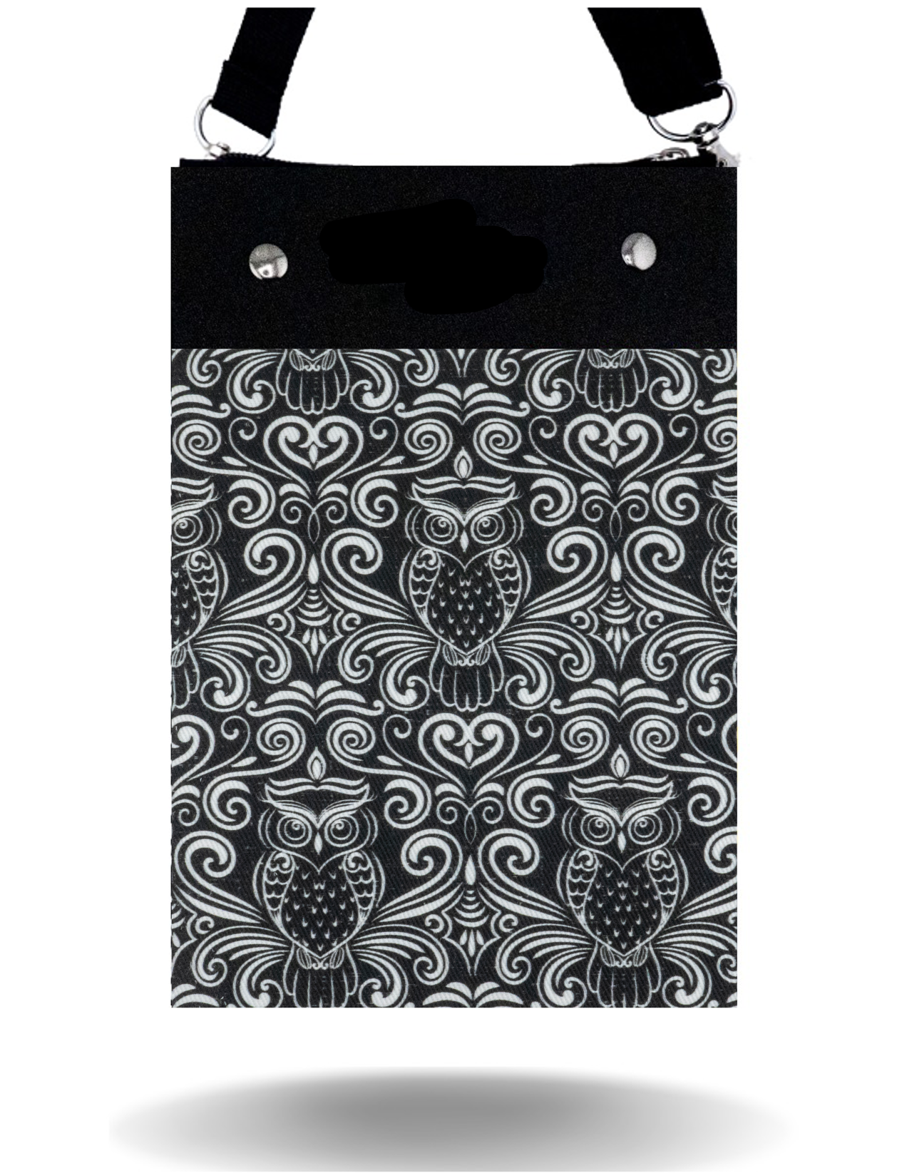 Owls On Black - Tall - Purse & Cover