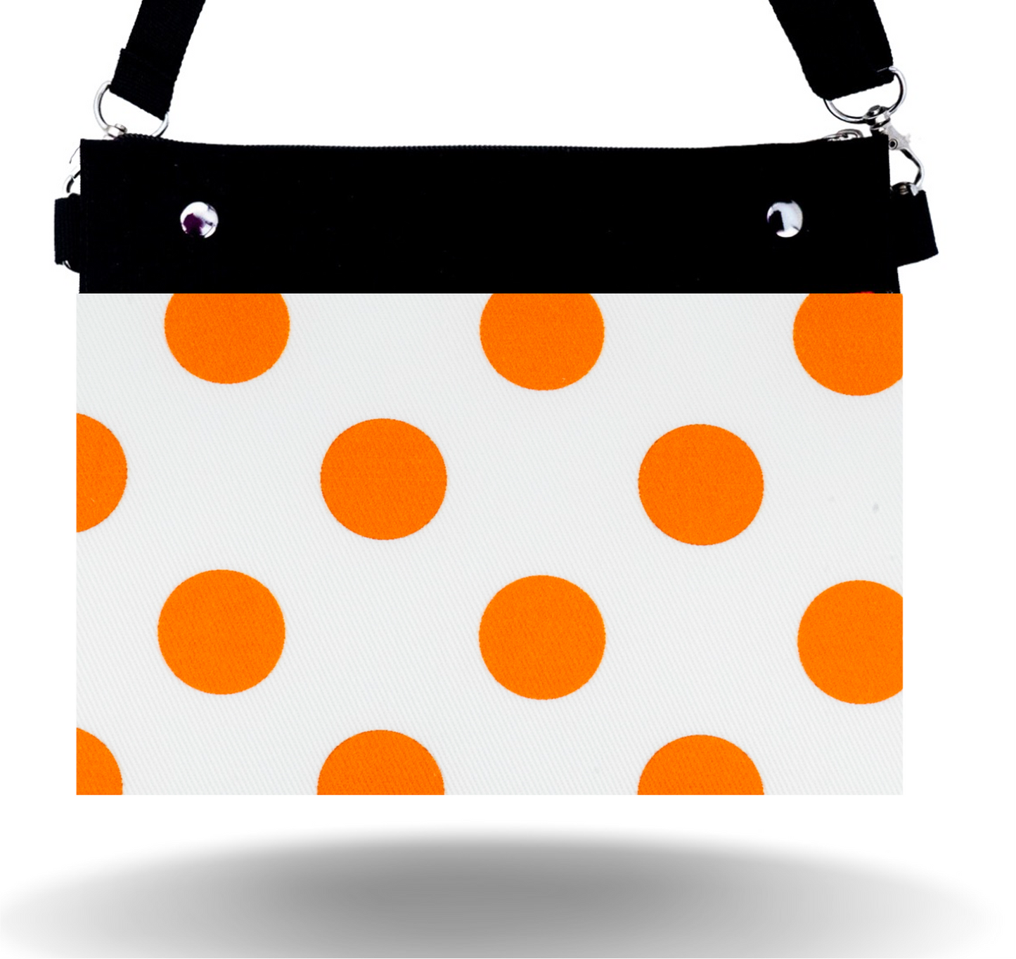 Orange Dots - Wide - Purse & Cover