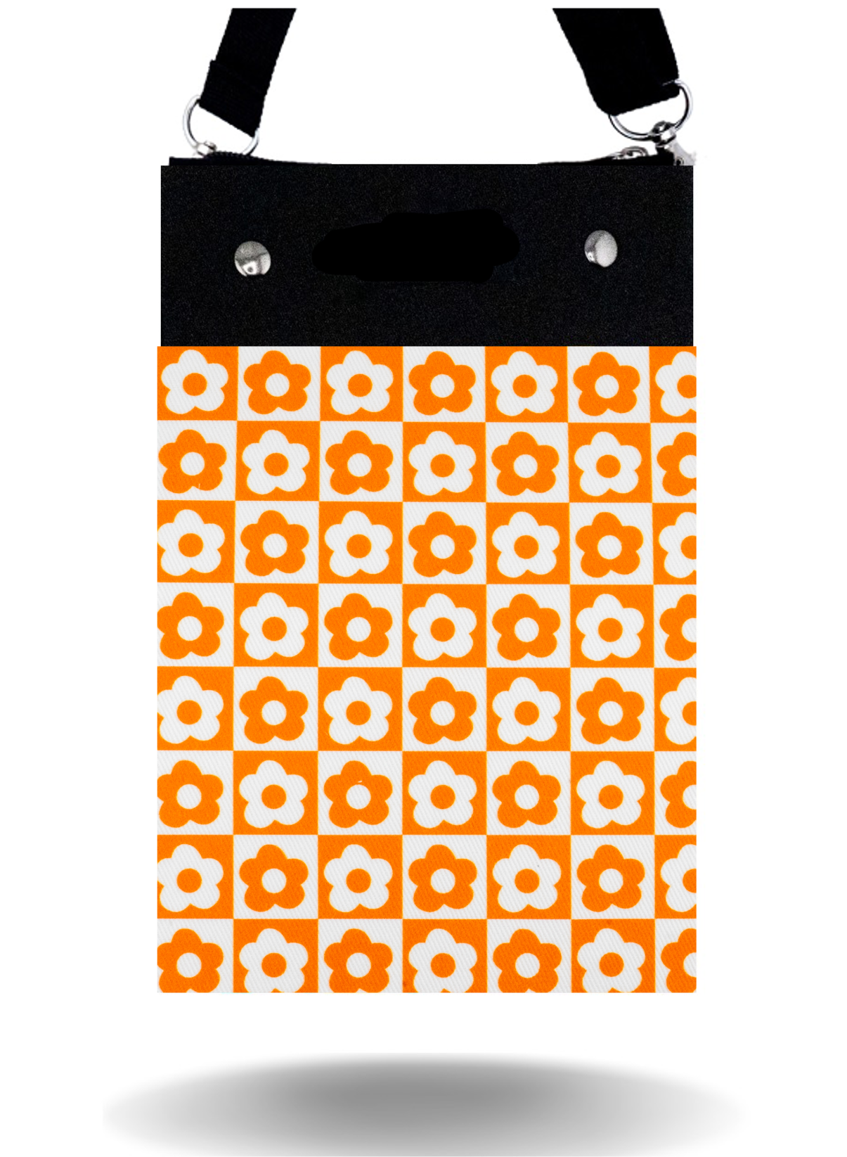 Orange Flowers - Tall - Purse & Cover