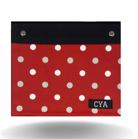 Crimson & Gray Lg Dots - Wide - Cover Only