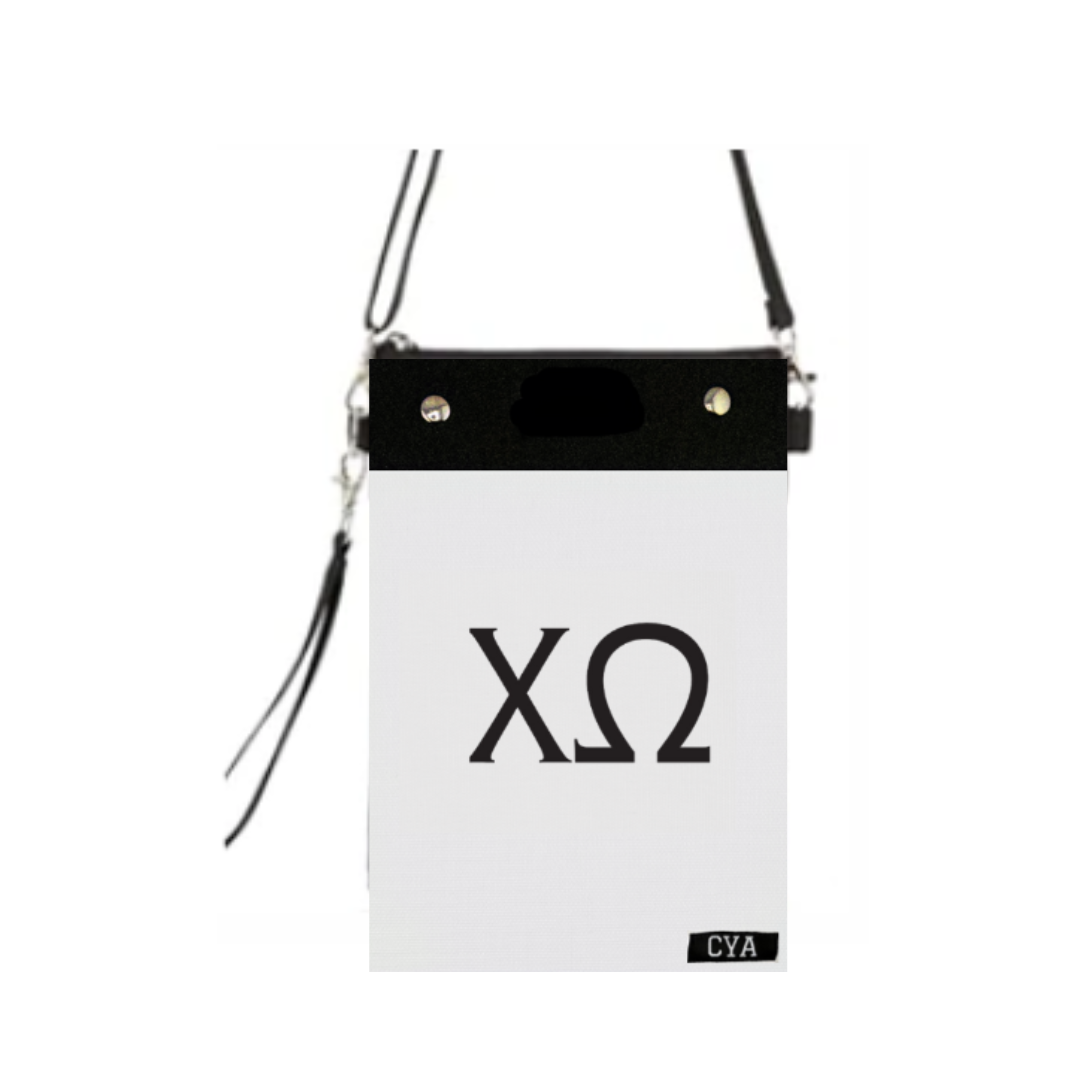 Chi Omega - Tall Purse & Cover