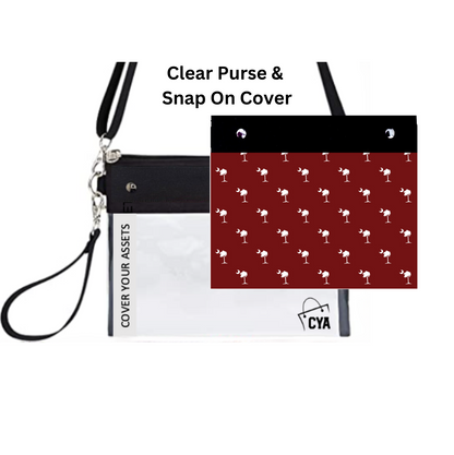 Garnet & Palmettos - Wide - Purse & Cover