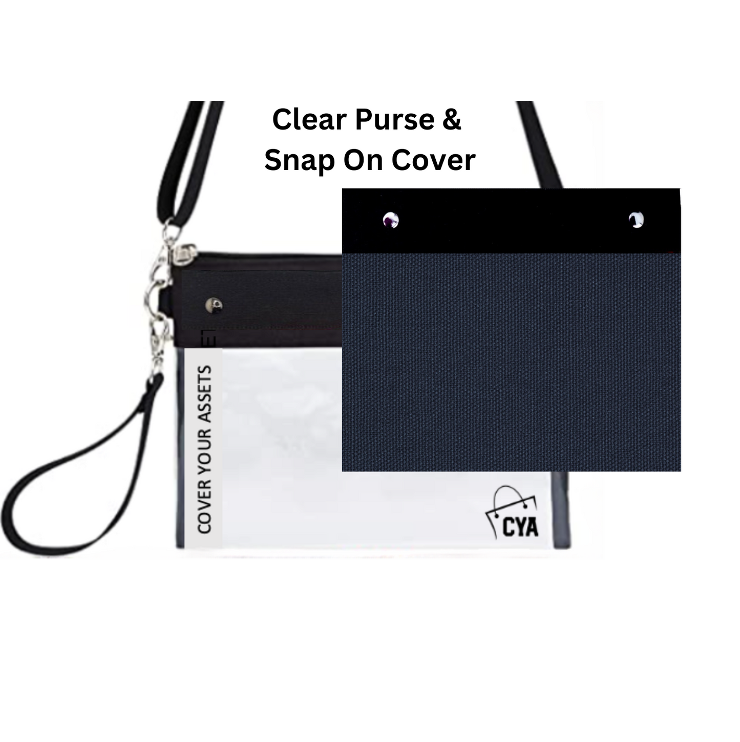 Navy - Wide - Purse & Cover