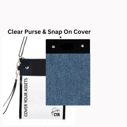 Blue Denim- Tall - Purse & Cover