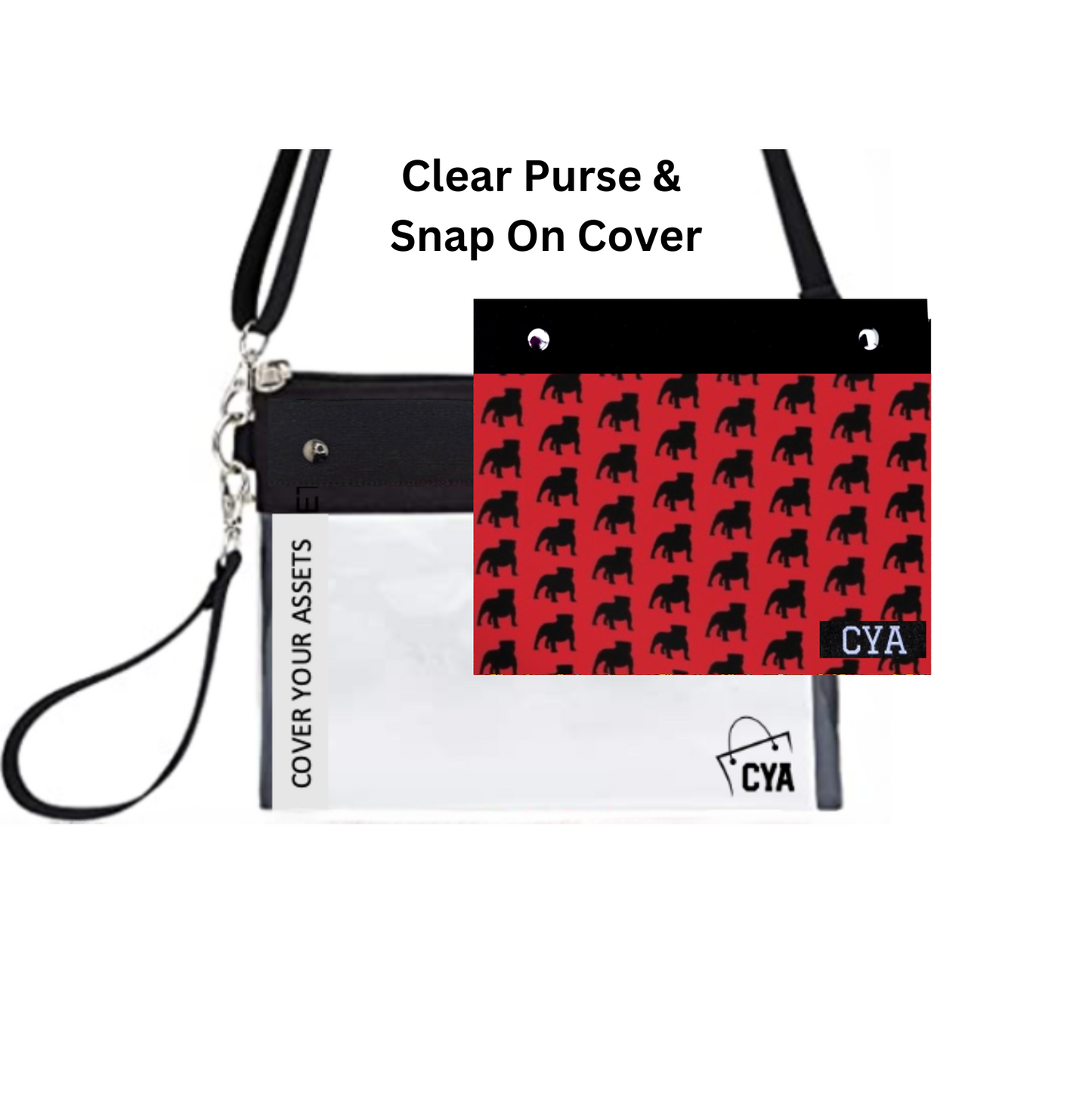 Red Bulldogs - Wide - Purse & Cover