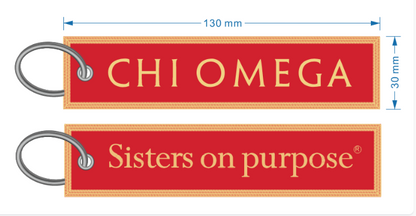 Chi Omega Key Chain