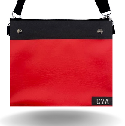 Red Leatherette - Wide - Purse & Cover