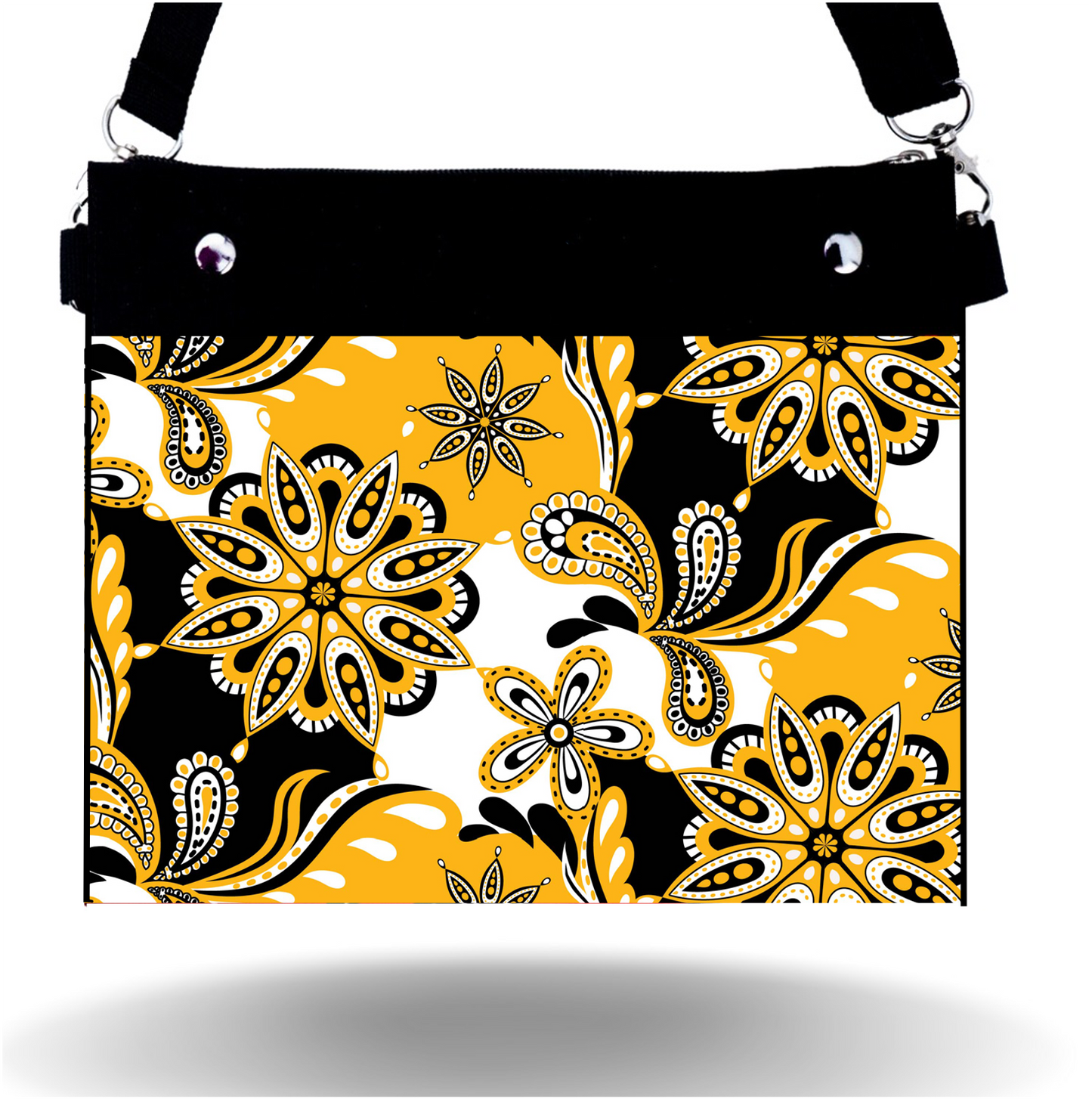 Gold & Black Medley - Wide - Purse & Cover