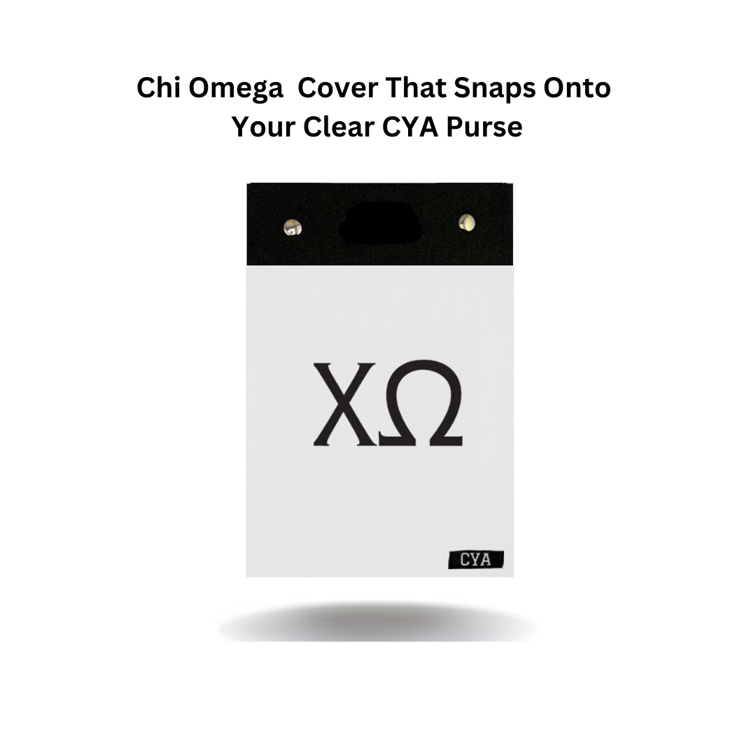 Chi Omega - Tall Purse & Cover