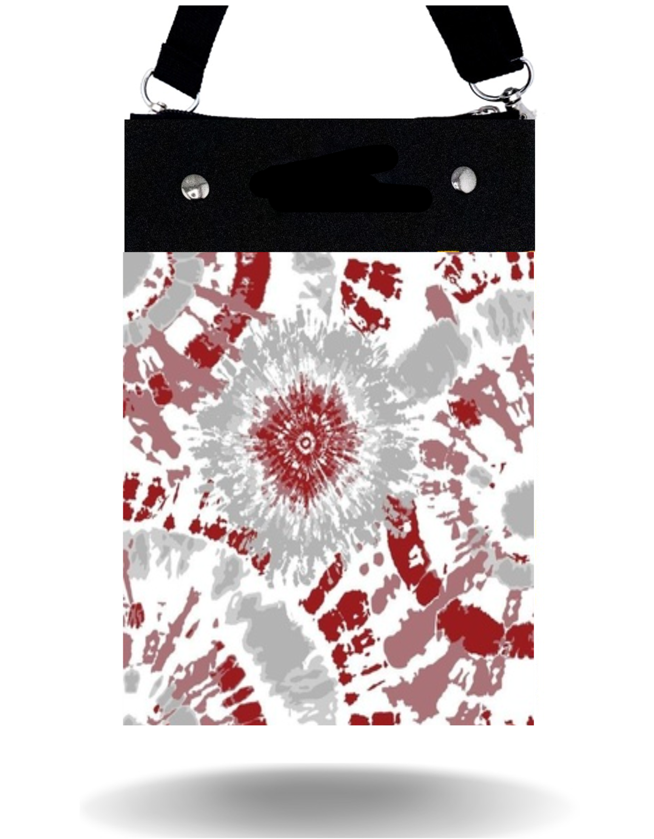 Crimson & Gray Tie Dye - Tall - Purse & Cover