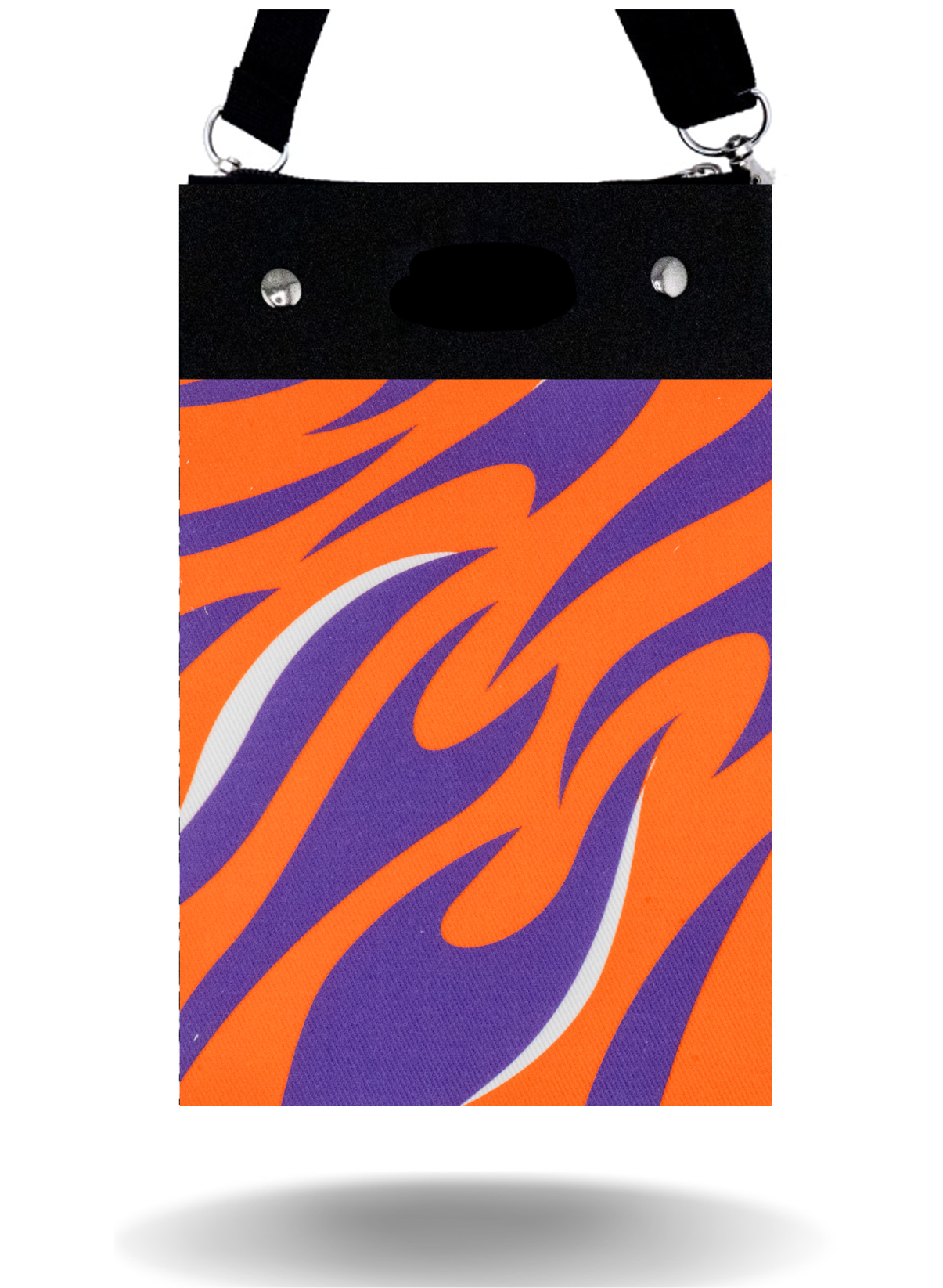 Orange & Purple Stripes - Tall - Purse & Cover