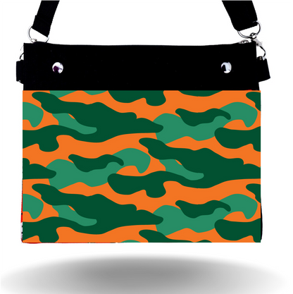 Green & Orange Camo - Wide - Purse & Cover