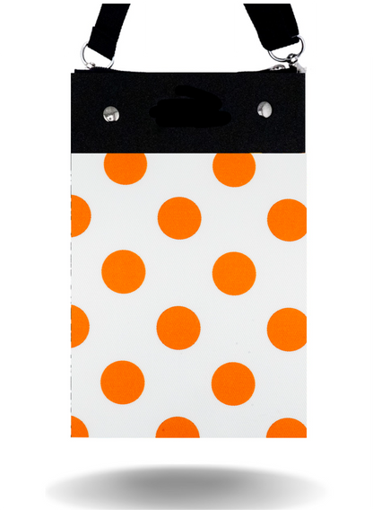 Orange Dots - Tall - Purse & Cover