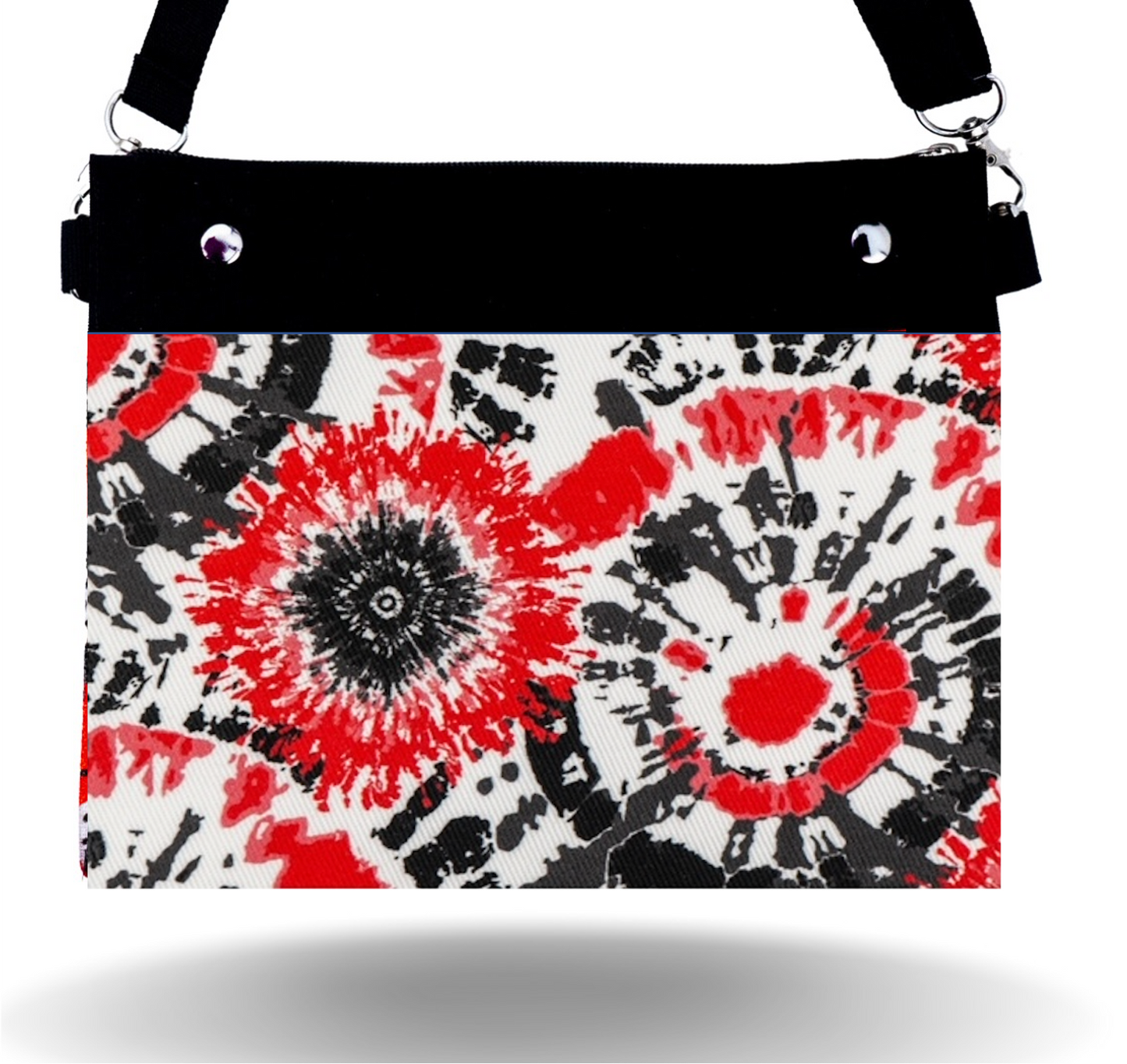 Red & Black Tie Dye - Wide - Purse & Cover