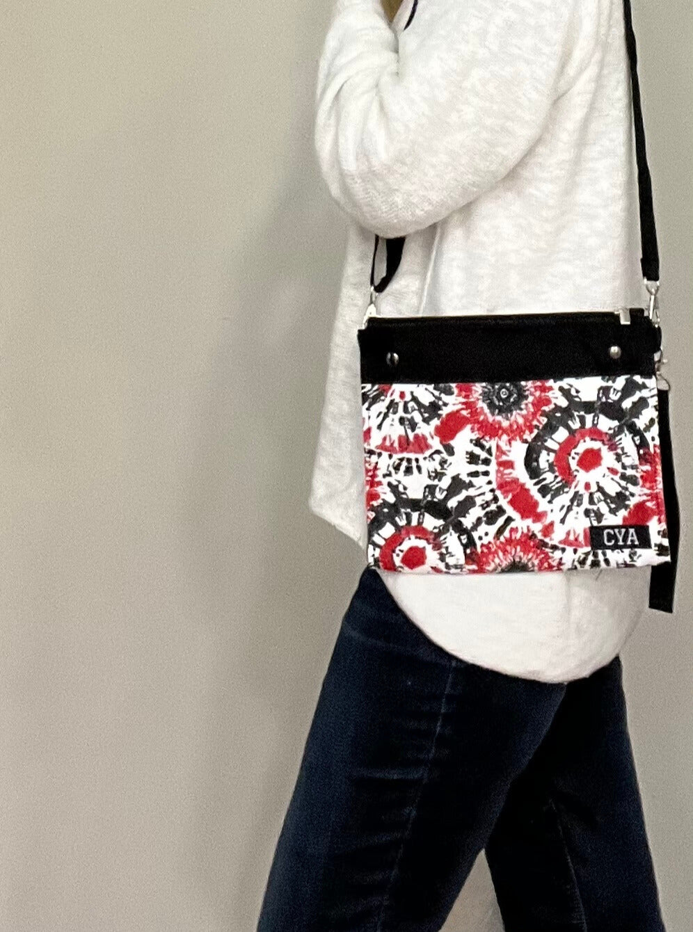 Red & Black Tie Dye - Wide - Purse & Cover